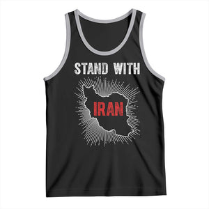 Free Iran Support Tank Top Stand With Iran TS14 Black Athletic Heather Print Your Wear