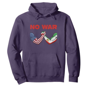 Free Iran Hoodie No War Support Iranian Freedom TS14 Purple Print Your Wear