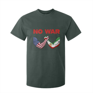 Free Iran T Shirt For Kid No War Support Iranian Freedom TS14 Dark Forest Green Print Your Wear