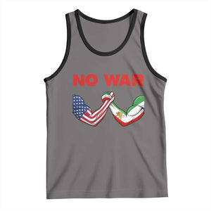 Free Iran Tank Top No War Support Iranian Freedom TS14 Deep Heather Black Print Your Wear