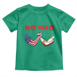Free Iran Toddler T Shirt No War Support Iranian Freedom TS14 Irish Green Print Your Wear