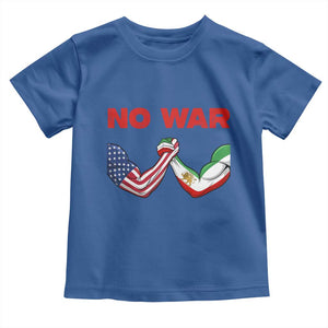 Free Iran Toddler T Shirt No War Support Iranian Freedom TS14 Royal Blue Print Your Wear