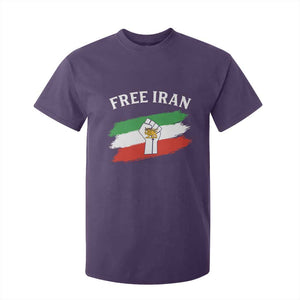 Free Iran T Shirt For Kid Support Iranian Freedom No War TS14 Purple Print Your Wear