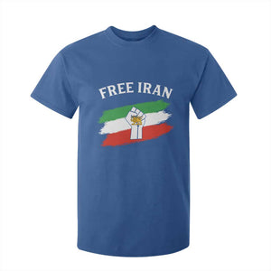 Free Iran T Shirt For Kid Support Iranian Freedom No War TS14 Royal Blue Print Your Wear