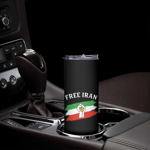 Free Iran Skinny Tumbler Support Iranian Freedom No War TS14 Print Your Wear