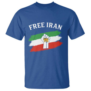Free Iran T Shirt Support Iranian Freedom No War TS14 Royal Blue Print Your Wear