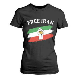 Free Iran T Shirt For Women Support Iranian Freedom No War TS14 Black Print Your Wear