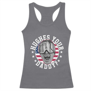 Funny Hughes Your Daddy Ice Hockey Fan Racerback Tank Top Golden Goal Champions Celebration TS14 Charcoal Print Your Wear
