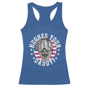 Funny Hughes Your Daddy Ice Hockey Fan Racerback Tank Top Golden Goal Champions Celebration TS14 Royal Blue Print Your Wear