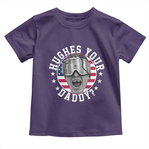 Funny Hughes Your Daddy Ice Hockey Fan Toddler T Shirt Golden Goal Champions Celebration TS14 Purple Print Your Wear