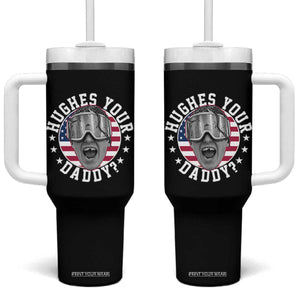Funny Hughes Your Daddy Ice Hockey Fan Tumbler With Handle Golden Goal Champions Celebration TS14 One Size: 40 oz Black Print Your Wear