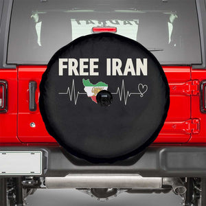 Free Iran Flag Spare Tire Cover Support Iranian Freedom TS14 Black Print Your Wear