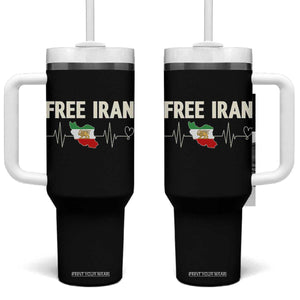 Free Iran Flag Tumbler With Handle Support Iranian Freedom TS14 One Size: 40 oz Black Print Your Wear