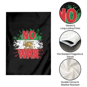 Free Iran Flag Garden Flag No War Support Iranian Freedom TS14 Print Your Wear