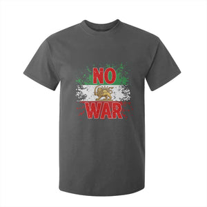 Free Iran Flag T Shirt For Kid No War Support Iranian Freedom TS14 Dark Heather Print Your Wear