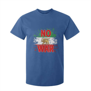 Free Iran Flag T Shirt For Kid No War Support Iranian Freedom TS14 Royal Blue Print Your Wear