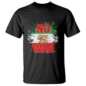 Free Iran Flag T Shirt No War Support Iranian Freedom TS14 Black Print Your Wear