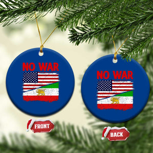 Free Iran Ceramic Ornament No War Peace American Iran Unity TS14 1pc Blue Print Your Wear