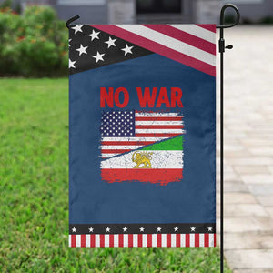 Free Iran Garden Flag No War Peace American Iran Unity TS14 Classic Blue Black Print Your Wear