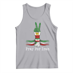Free Iran Support Tank Top Pray For Iran TS14 Athletic Heather Print Your Wear