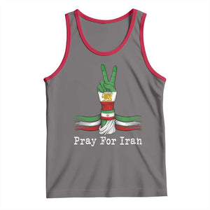 Free Iran Support Tank Top Pray For Iran TS14 Deep Heather Red Print Your Wear