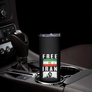 Free Iran Skinny Tumbler Support Iranian Freedom TS14 Print Your Wear