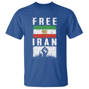 Free Iran T Shirt Support Iranian Freedom TS14 Royal Blue Print Your Wear