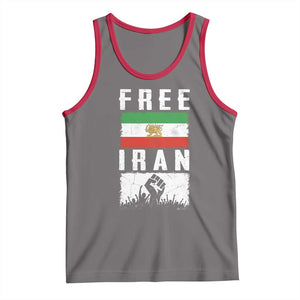 Free Iran Tank Top Support Iranian Freedom TS14 Deep Heather Red Print Your Wear