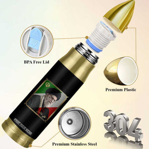 Ali Khamenei Memorial Tribute Portrait Bullet Tumbler TS14 Print Your Wear