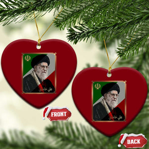 Ali Khamenei Memorial Tribute Portrait Ceramic Ornament TS14 Print Your Wear