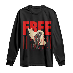Free Iran Long Sleeve Shirt Iranian Freedom Memorial Hamid Mahdavi Tribute TS14 Black Print Your Wear