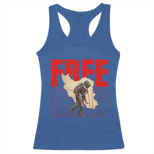 Free Iran Racerback Tank Top Iranian Freedom Memorial Hamid Mahdavi Tribute TS14 Royal Blue Print Your Wear