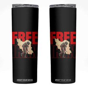 Free Iran Skinny Tumbler Iranian Freedom Memorial Hamid Mahdavi Tribute TS14 Black Print Your Wear