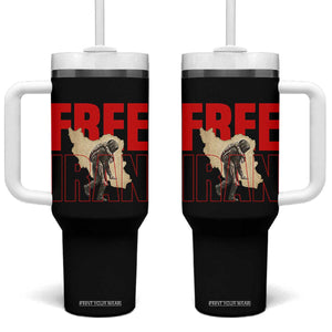 Free Iran Tumbler With Handle Iranian Freedom Memorial Hamid Mahdavi Tribute TS14 One Size: 40 oz Black Print Your Wear