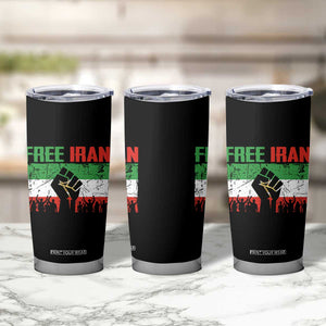 Free Iran Flag Tumbler Cup Support Iranian Freedom No War TS14 Print Your Wear
