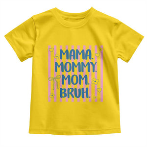 Mama Mommy Mom Bruh Toddler T Shirt Funny Mom Life TS14 Daisy Print Your Wear