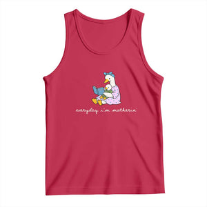 Everyday I'm Motherin Tank Top Funny Goose Mom Mother Day Gifts TS14 Red Print Your Wear