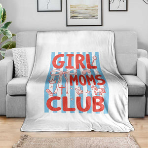 Girl Mom Club Throw Blanket Pregnancy Announcement First Time Mother's Day TS14 Print Your Wear