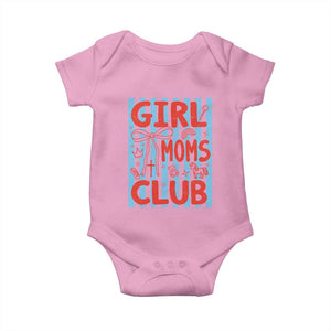Girl Mom Club Baby Onesie Pregnancy Announcement First Time Mother's Day TS14 Light Pink Print Your Wear