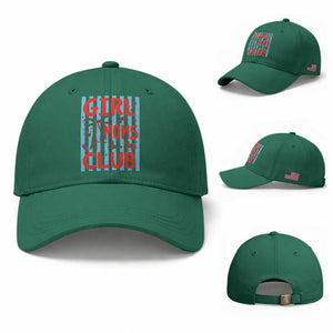 Girl Mom Club Baseball Cap Pregnancy Announcement First Time Mother's Day TS14 Baseball Cap Universal Fit Irish Green Print Your Wear