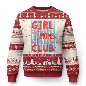 Girl Mom Club Ugly Christmas Sweater Pregnancy Announcement First Time Mother's Day TS14 Beige Red Print Your Wear