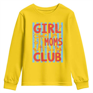 Girl Mom Club Youth Sweatshirt Pregnancy Announcement First Time Mother's Day TS14 Daisy Print Your Wear