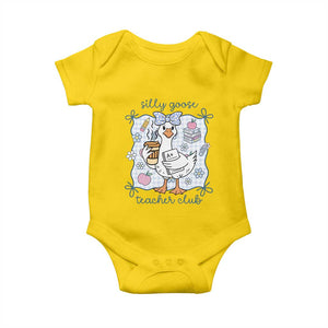 Silly Goose Teacher Club Baby Onesie Funny Back to School First Day TS14 Daisy Print Your Wear
