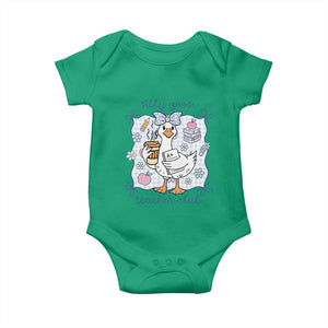 Silly Goose Teacher Club Baby Onesie Funny Back to School First Day TS14 Irish Green Print Your Wear