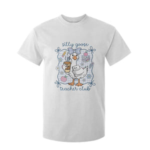 Silly Goose Teacher Club T Shirt For Kid Funny Back to School First Day TS14 White Print Your Wear