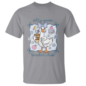 Silly Goose Teacher Club T Shirt Funny Back to School First Day TS14 Sport Gray Print Your Wear