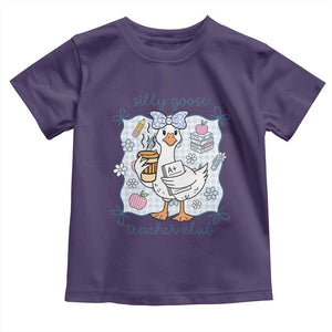 Silly Goose Teacher Club Toddler T Shirt Funny Back to School First Day TS14 Purple Print Your Wear