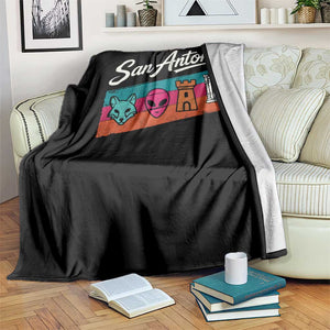 Funny Fox Alien Castle Harper Meme Throw Blanket San Antonio Texas Pride Sports Fan