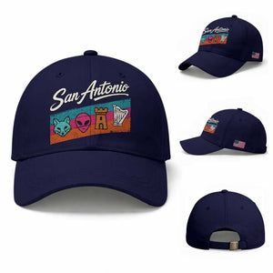 Funny Fox Alien Castle Harper Meme Baseball Cap San Antonio Texas Pride Sports Fan