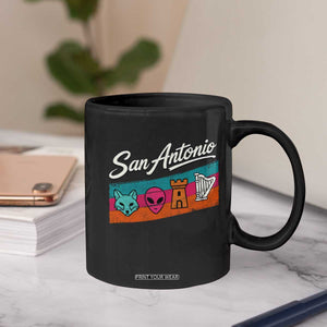 Funny Fox Alien Castle Harper Meme Coffee Mug San Antonio Texas Pride Sports Fan